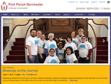 Tablet Screenshot of firstparishdorchester.org